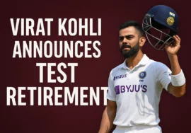 Virat Kohli Announces Test Retirement