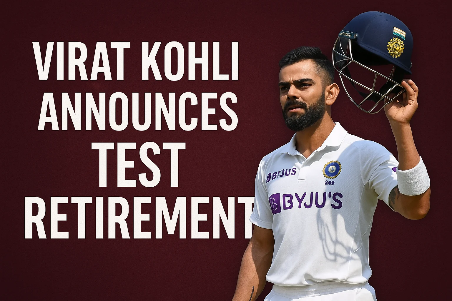 Virat Kohli Announces Test Retirement