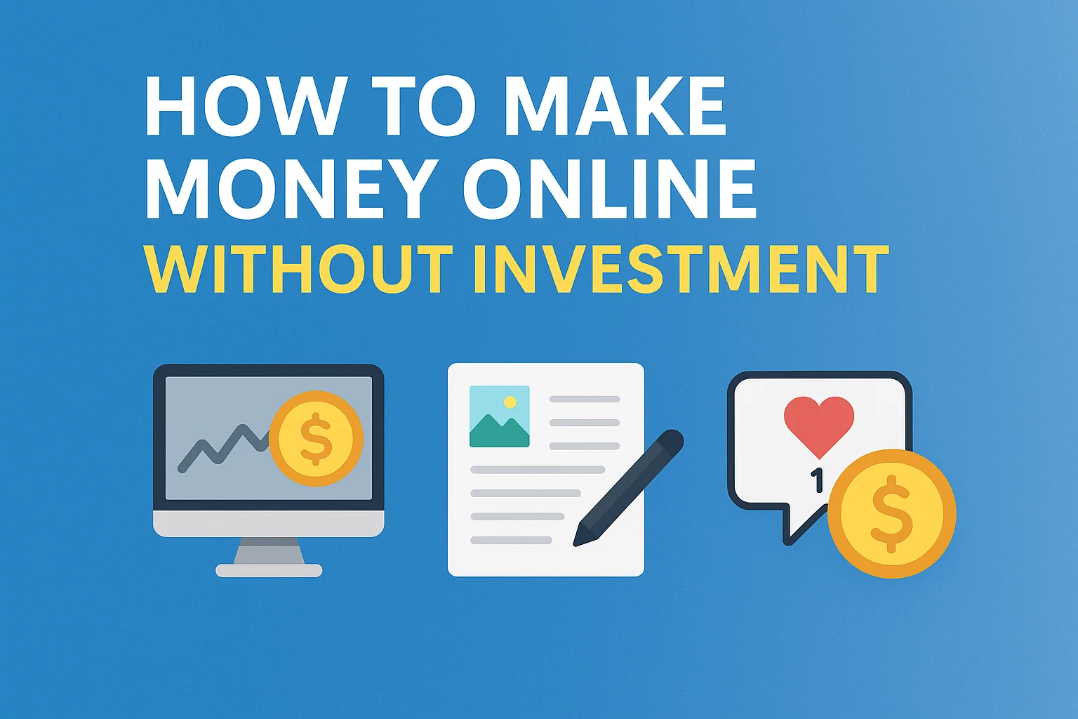 Make Money Online Without Investment